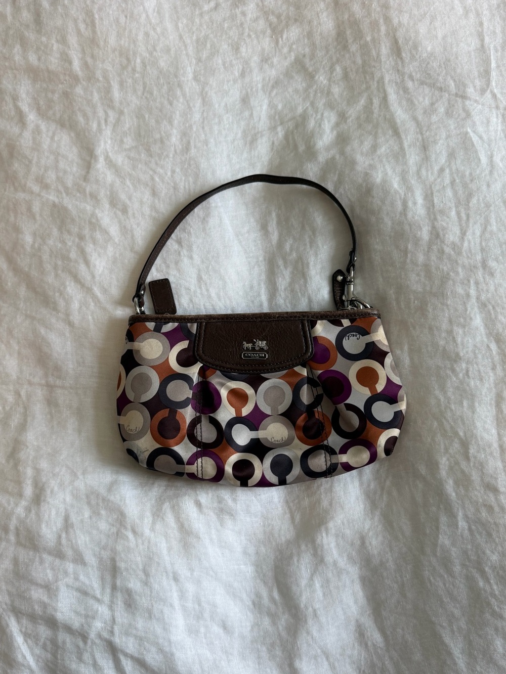 Vintage Y2K Coach Mini Purse Brown & Purple